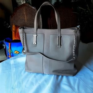 EUC Ivanka Trump Suede & Leather Tote